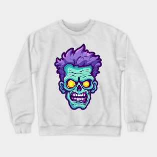 Zombie Face Crewneck Sweatshirt